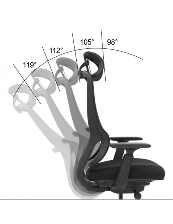 Крісло KRESLALUX S3-BH BLACK ергономічне