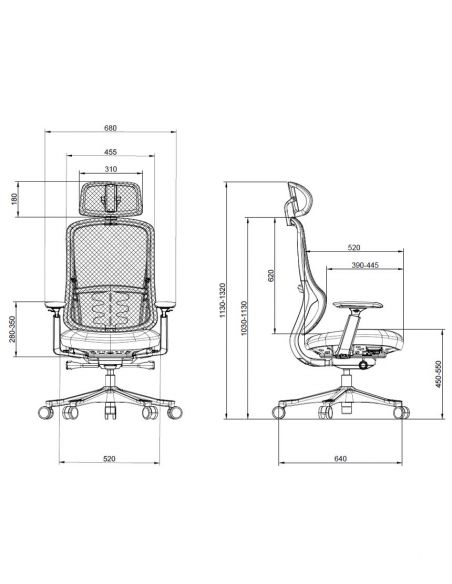 Крісло KRESLALUX S3-GH GREY ергономічне