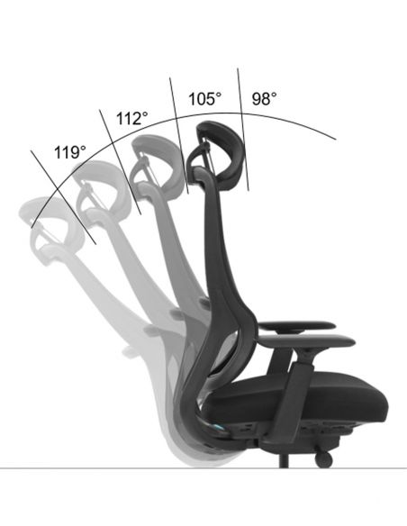 Крісло KRESLALUX S3-GH GREY ергономічне