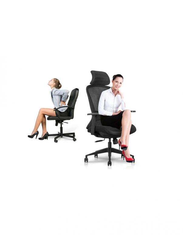 Крісло KRESLALUX K2-BH BLACK,...