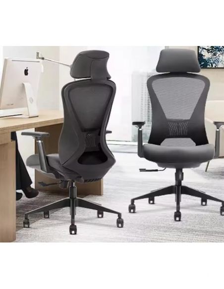 Крісло KRESLALUX K2-BH BLACK, ергономічне