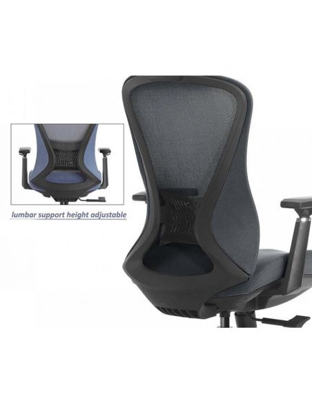 Крісло KRESLALUX K2-BH BLACK, ергономічне