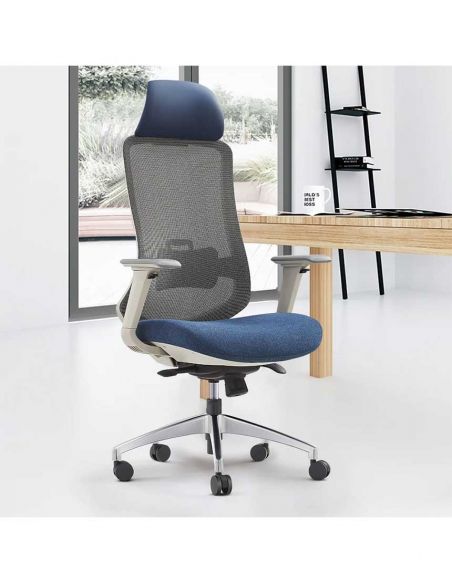 Крісло KRESLALUX K2-BH GREY, ергономічне