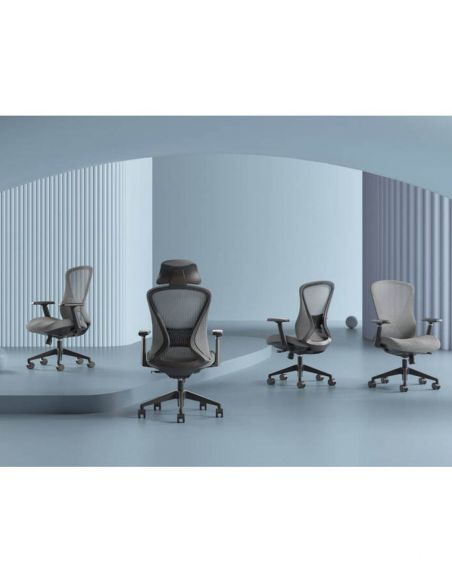 Крісло KRESLALUX K2-BH GREY, ергономічне