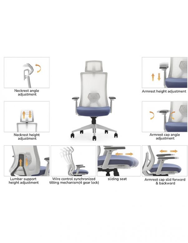 Крісло KRESLALUX SK9-GH GREY,...