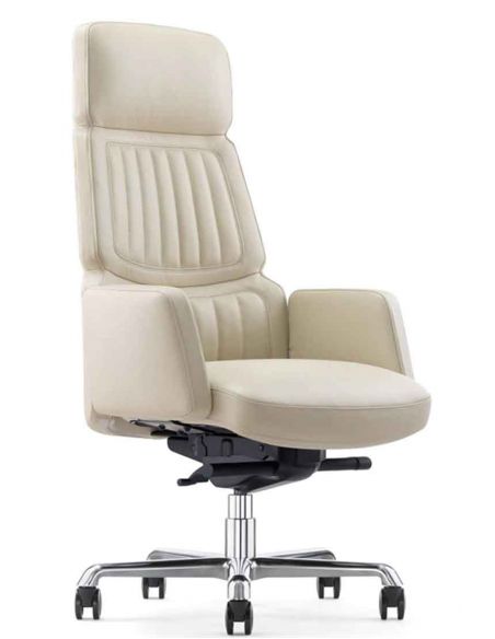 Крісло CRONUS  A2411-1 для керівника, шкіряне, чорний колір