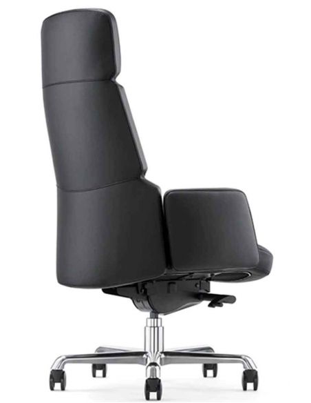 Крісло CRONUS  A2411-1 для керівника, шкіряне, чорний колір