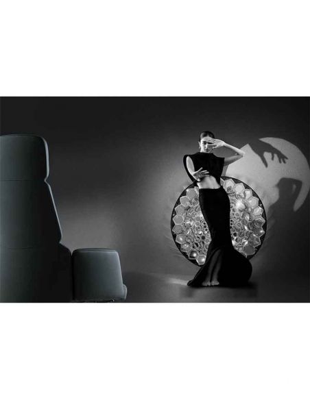 Крісло CRONUS  A2411-1 для керівника, шкіряне, чорний колір