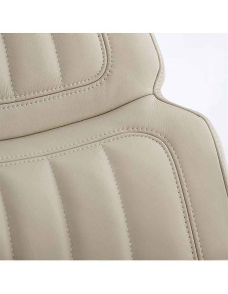 Крісло CRONUS A2411-P для керівника, шкіряне, чорний колір