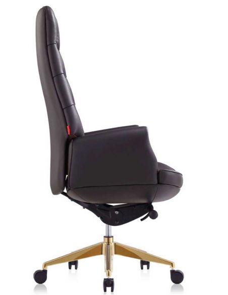 Крісло 9132 BRL для керівника, коричневе, шкіряне