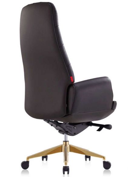 Крісло 9132 BRL для керівника, коричневе, шкіряне
