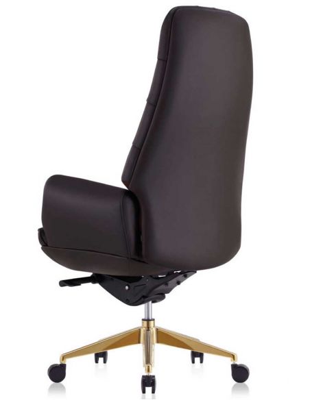 Крісло 9132 BRL для керівника, коричневе, шкіряне