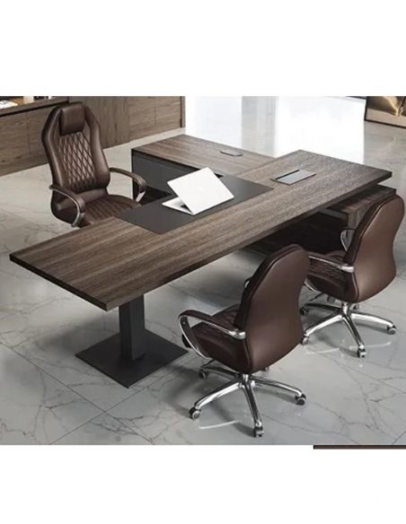 Крісло F303 BRL для відвідувача, коричневе, шкіряне