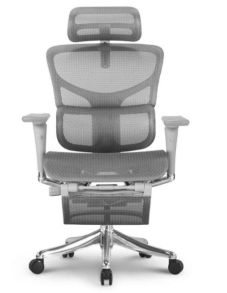 Крісло HOOKAY SAIL 2 GREY (RSA2M01-G), ергономічне, з підставкою для ніг