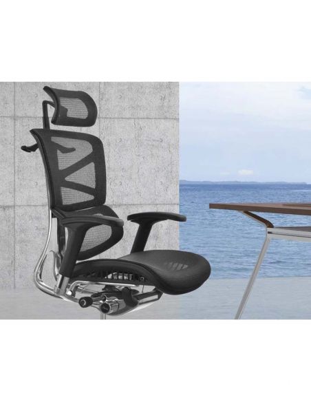 Крісло HOOKAY SHARP BLACK для керівника, ергономічне