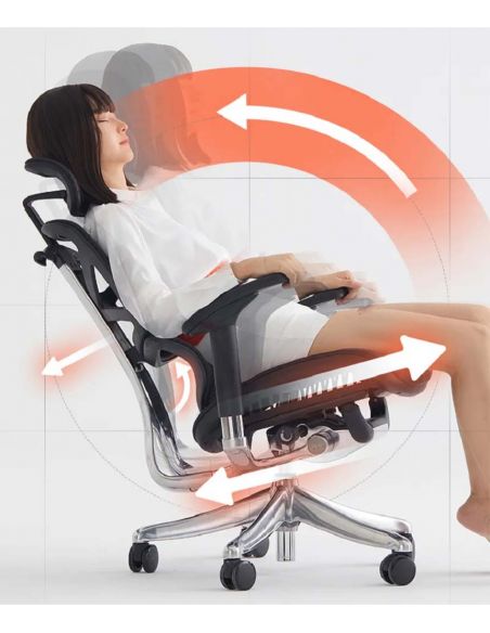 Крісло HOOKAY SHARP BLACK для керівника, ергономічне