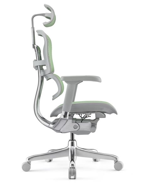 Крісло ергономічне ERGOHUMAN ELITE 2 (EHE2-AG-HAM-5D-L, СІТКА T-168-B6 GREEN)