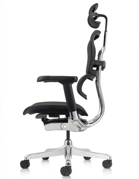 Крісло ERGOHUMAN ELITE 2 (EHE2-AB-HAM-5D-L, сітка T-168-B1 Black), ергономічне