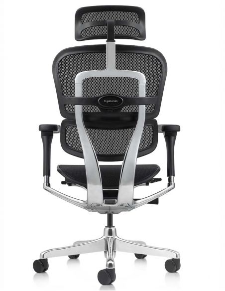 Крісло ERGOHUMAN ELITE 2 (EHE2-AB-HAM-5D-L, сітка T-168-B1 Black), ергономічне