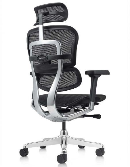 Крісло ERGOHUMAN ELITE 2 (EHE2-AB-HAM-5D-L, сітка T-168-B1 Black), ергономічне