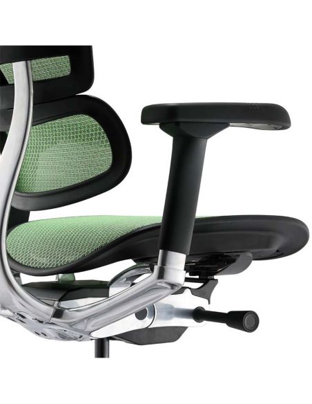 Крісло ERGOHUMAN ELITE 2 (EHE2-AB-HAM-5D-L, сітка T-168-B6 Green), ергономічне