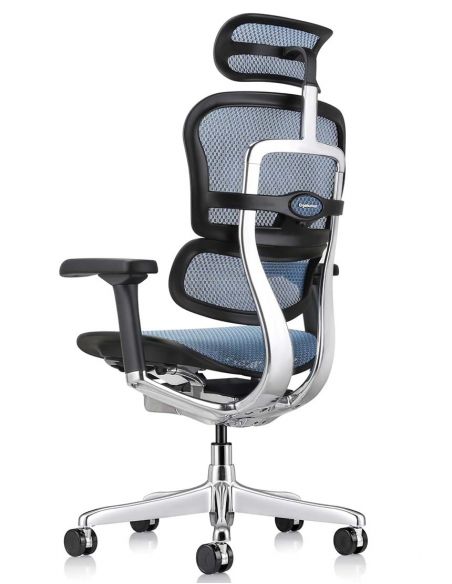 Крісло ERGOHUMAN ELITE 2 (EHE2-AB-HAM-5D-L, сітка T-168-B4 Cobalt), ергономічне