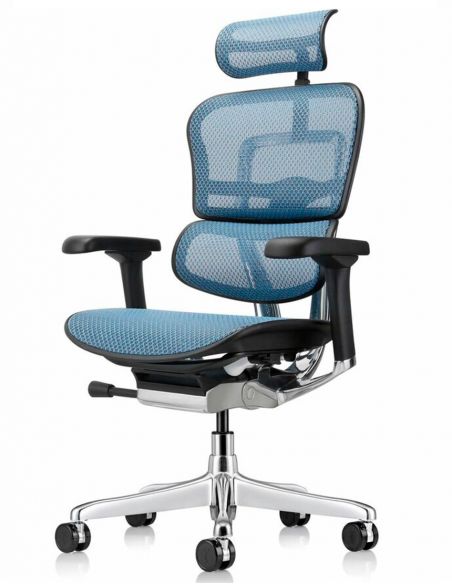 Крісло ERGOHUMAN ELITE 2 (EHE2-AB-HAM-5D-L, сітка T-168-B4 Cobalt), ергономічне