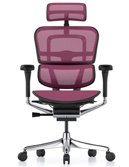 Крісло ERGOHUMAN ELITE 2 (EHE2-AB-HAM-5D-L, сітка T-168-B5 Pink), ергономічне