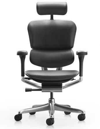 Крісло ERGOHUMAN ELITE 2, BLACK LEATHER, ергономічне 2