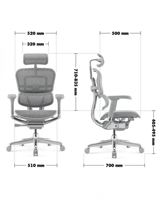 Крісло ергономічне ERGOHUMAN ELITE 2...