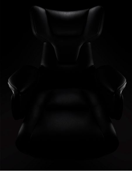 Крісло KRESLALUX ROWAN BLACK для керівника, шкіряне