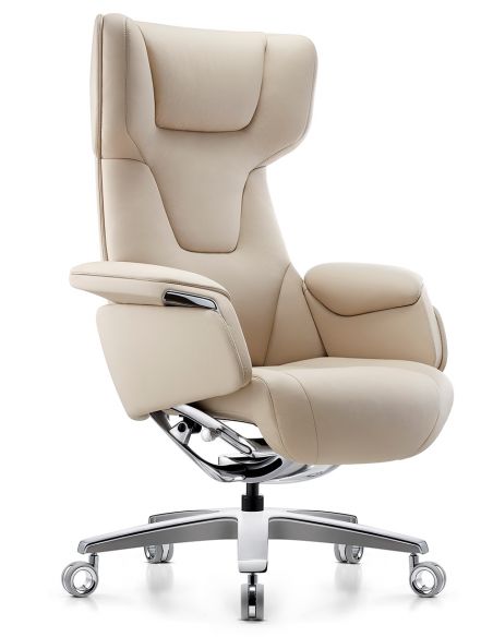 Крісло KRESLALUX ROWAN IVORY для керівника, шкіряне