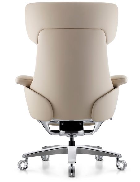Крісло KRESLALUX ROWAN IVORY для керівника, шкіряне