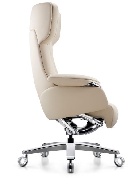 Крісло KRESLALUX ROWAN IVORY для керівника, шкіряне