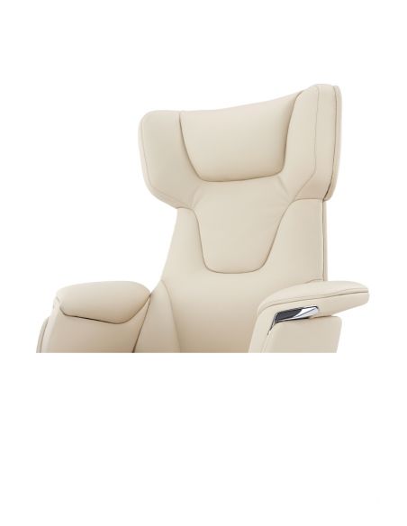 Крісло KRESLALUX ROWAN IVORY для керівника, шкіряне