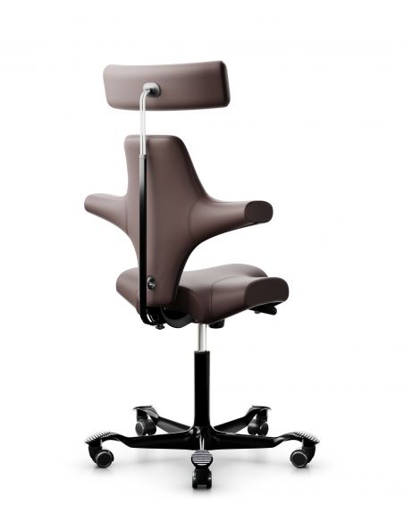 Крісло HAG CAPISCO 8107 BLACK, шкіряне, ергономічне