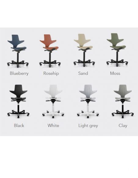 Крісло HAG CAPISCO PULS 8020 Blueberry Black, ергономічне