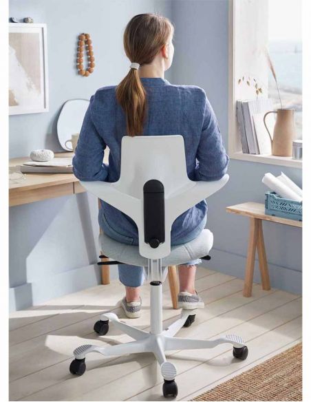 Крісло HAG CAPISCO PULS 8020 White Black, ергономічне