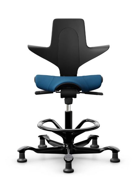 Крісло HAG CAPISCO PULS 8020 Black, ергономічне, з підставкою під ноги