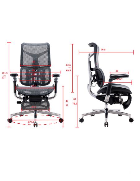 Крісло SIHOO DORO-S300 PRO BLACK ергономічне