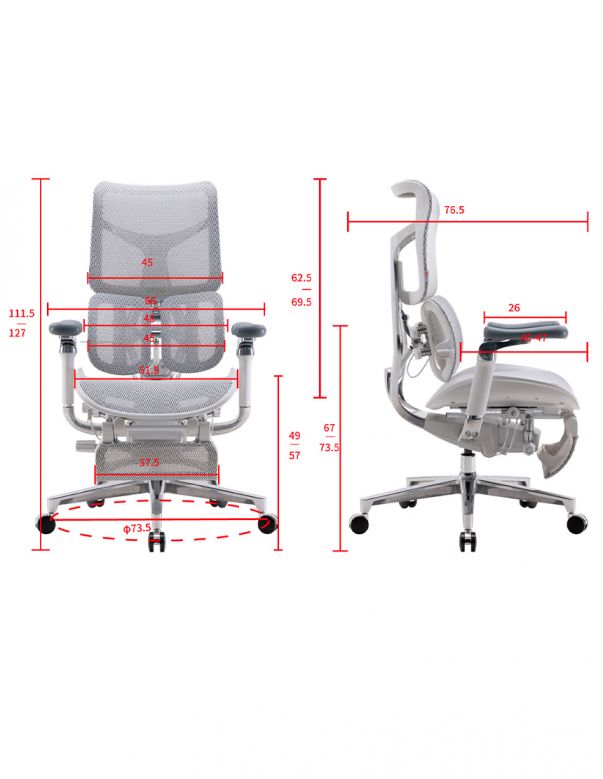 Крісло SIHOO DORO-S300 WHITE ергономічне