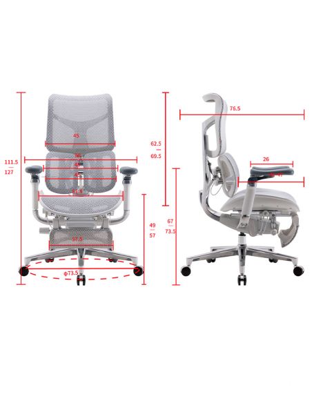 Крісло SIHOO DORO-S300 WHITE ергономічне