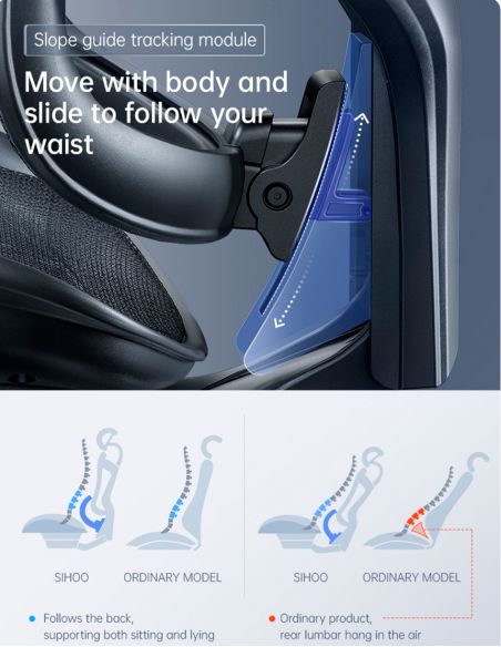 Крісло SIHOO DORO-C300 PRO BLACK ергономічне