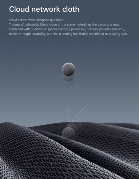 Крісло SIHOO DORO-C300 BLACK ергономічне