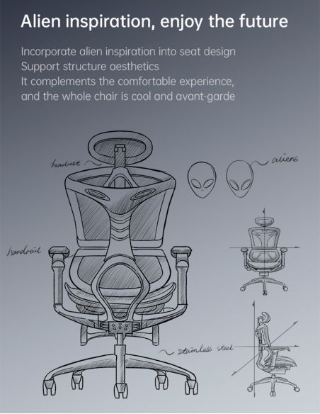 Крісло SIHOO M97 BLACK ергономічне