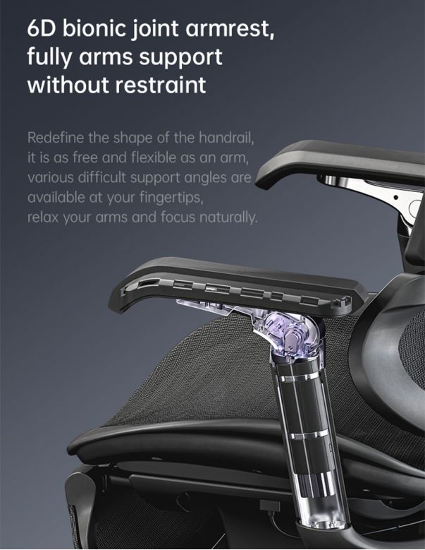 Крісло SIHOO M97 BLACK ергономічне