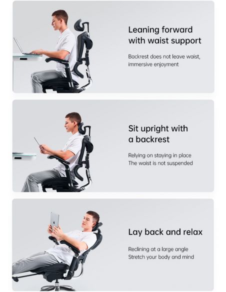 Крісло SIHOO M97 BLACK ергономічне