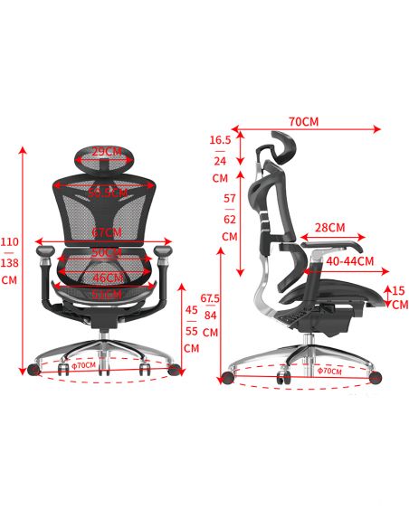 Крісло SIHOO M97 BLACK ергономічне