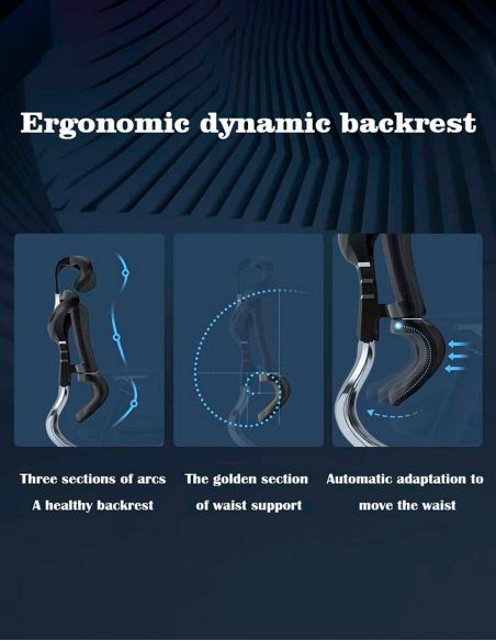 Крісло SIHOO M97 BLACK ергономічне