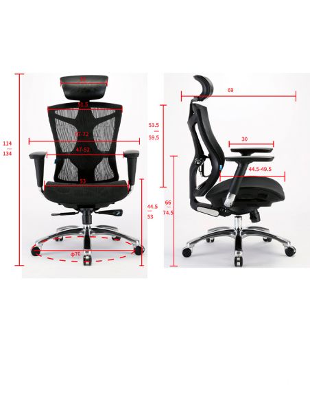 Крісло SIHOO V1 BLACK ергономічне